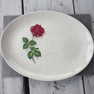 J& G Meakin Sol Rose Serenade Platter 1950s