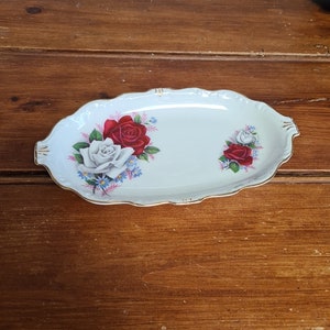 Vintage Queen Anne Duet serving dish trinket dish