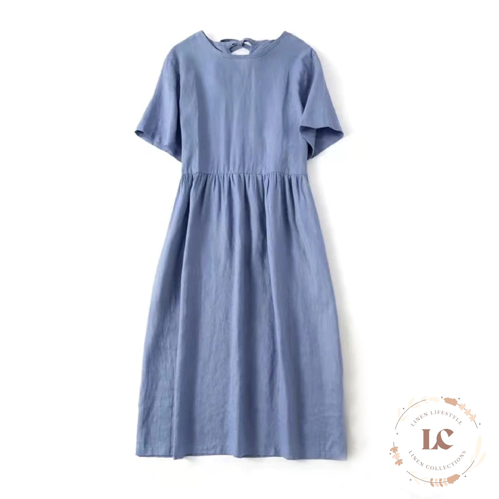 Beginner Sewing Pattern Women Linen Dress Short Sleeve Girl - Etsy