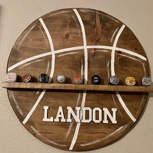 Basketball Ring or Medal Holder Display