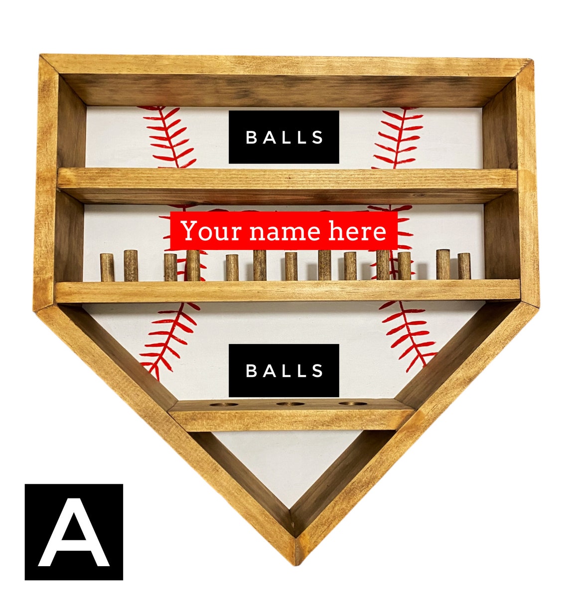Baseball Ring and Ball Display Holder - Etsy