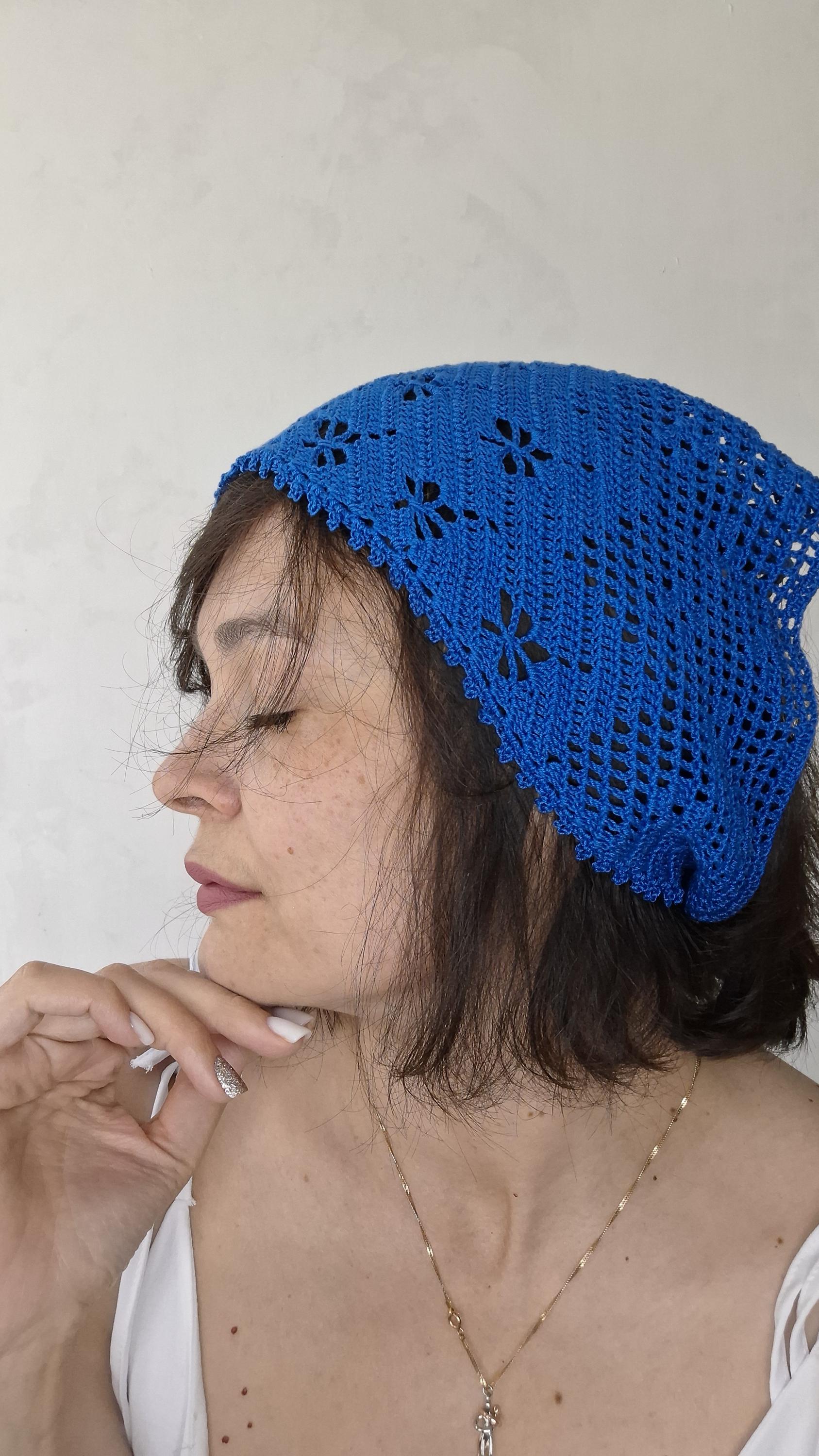 Lace Cotton Headband: Triangle Scarf, Versatile Tie