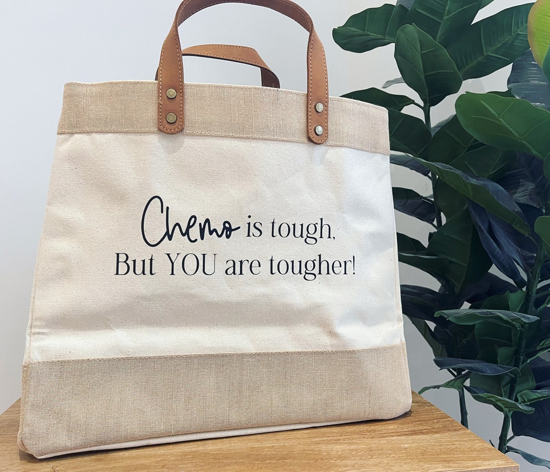 Chemo Tote Bag Chemo Gift Positive Affirmation Bag Thinking of You Gift