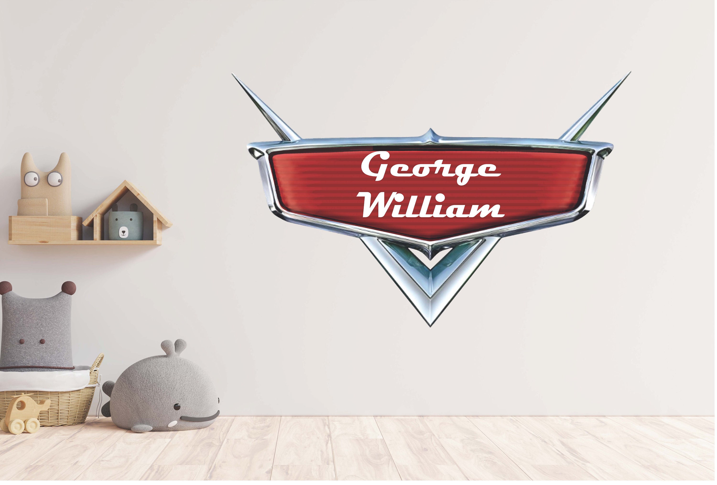 Lightning McQueen Decal for Kura Bed , McQueen Sticker Kids for