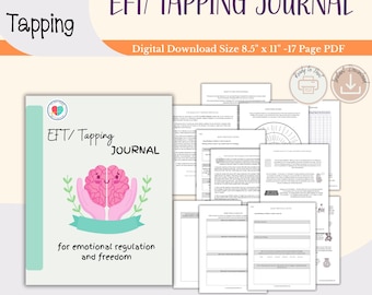 EFT/ Tapping Journal - PDF Download Emotional Freedom Techniques Adults, Kids & Teens, wellbeing, mental health