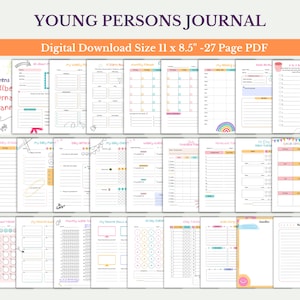 Wellbeing Journal and Planner 27 Page Childrens Kids & Teens CBT Mental Health Behaviour Management Schools Therapy Counsellor