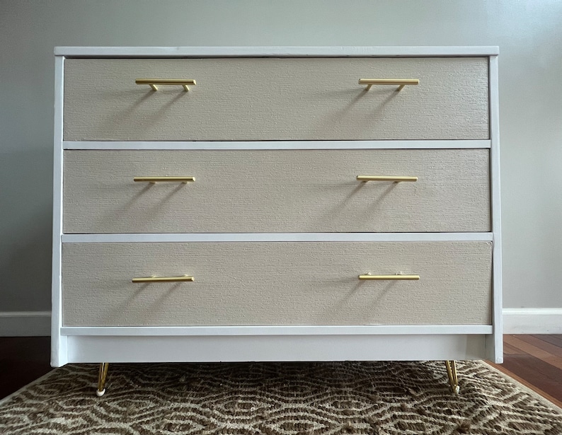 Modern White Dresser Etsy