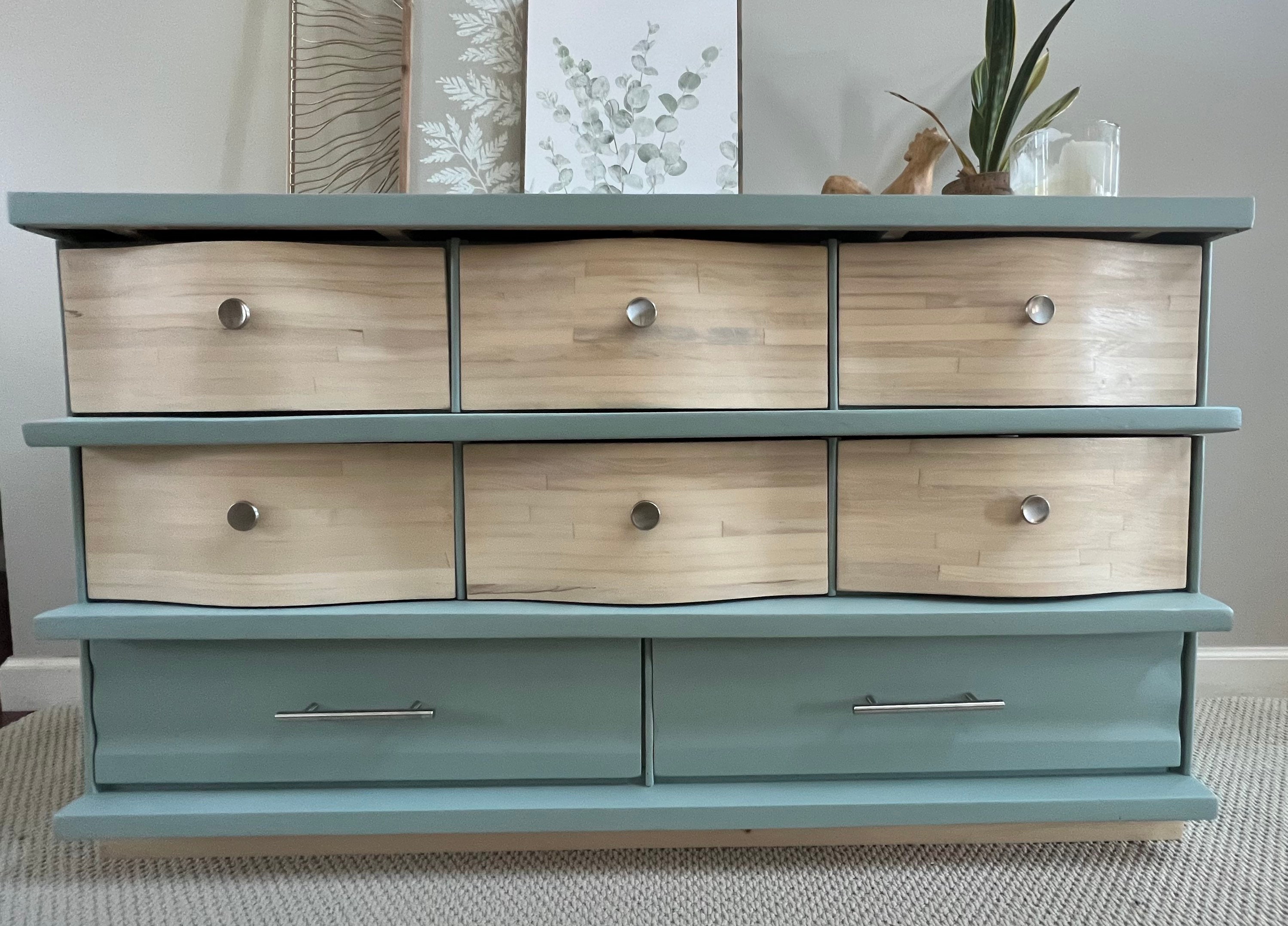 Mid century Modern Dresser Coastal Etsy