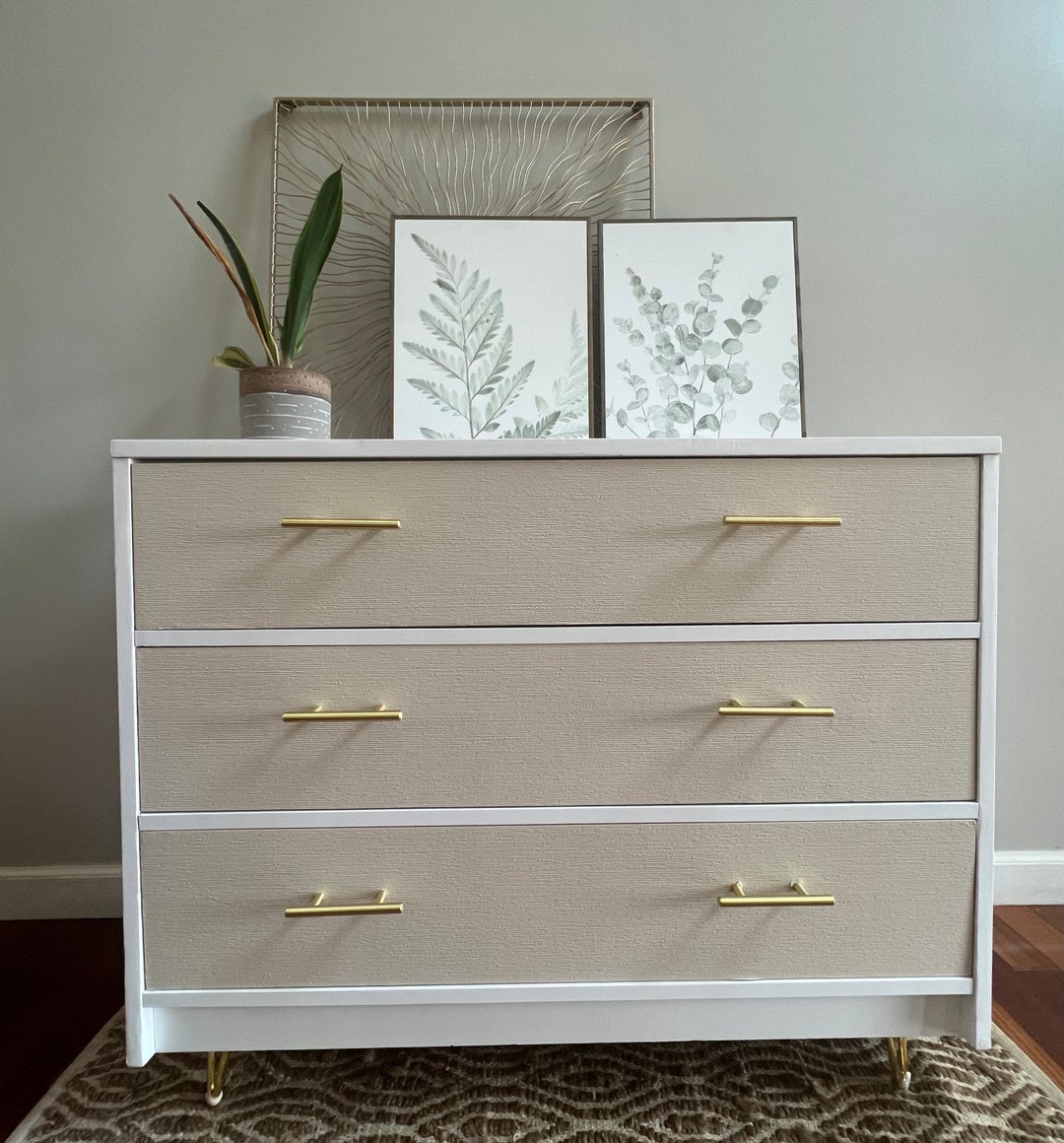 Modern White Dresser - Etsy