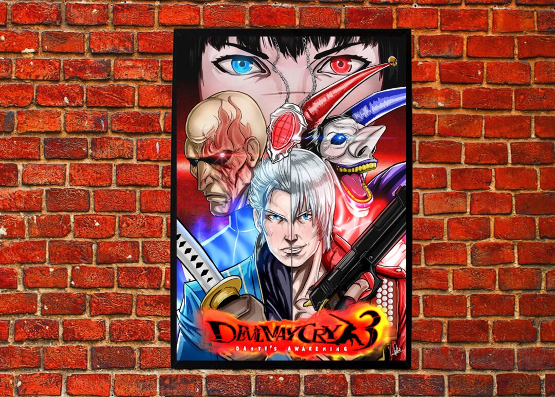 Devil May Cry Poster - Anime Dante - High Quality Prints 18x24