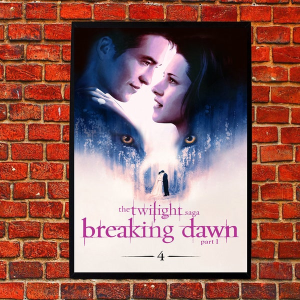 The Twilight Saga 4 Breaking Dawn - Part 1 Artwork Vampire Romance Movie hdd Poster
