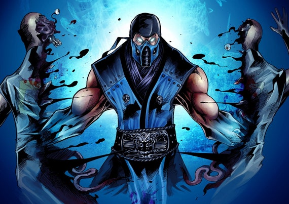 Mortal Kombat Sub Zero Fatality Home Decoration Artwork Hdd 