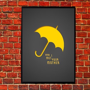How I Met Your Mother Tv Series Minimal Artwork The Yellow Umbrella Cover hdd Poster image 1