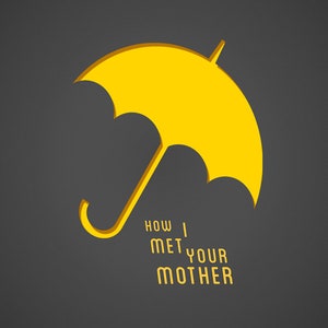 How I Met Your Mother Tv Series Minimal Artwork The Yellow Umbrella Cover hdd Poster image 2