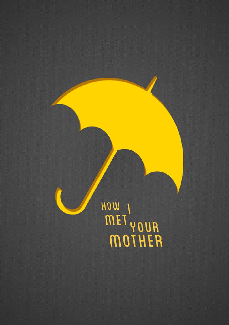 How I Met Your Mother Tv Series Minimal Artwork The Yellow Umbrella Cover hdd Poster image 2