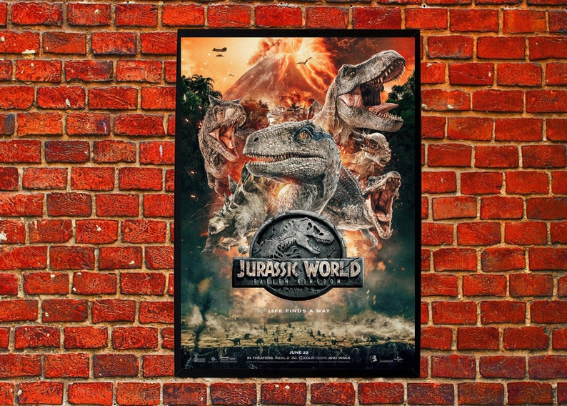 Jurassic World Fallen Kingdom 2018 Alternative Artwork Cover Poster - Etsy