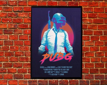 PUBG Retro Video game artwork home decoration hdd poster