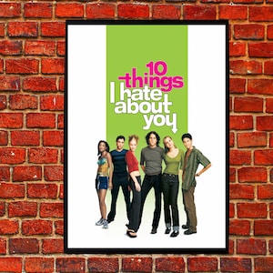  10 Things I Hate About You Poster Canvas Poster Unframe:  16x24inch(40x60cm): Posters & Prints