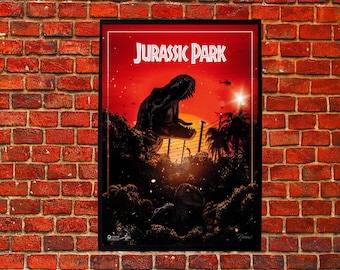 Jurassic Park Movie Artwork Cover hdd  Poster