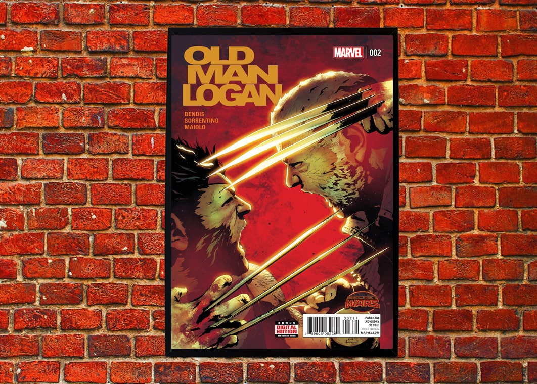 Logan X-men Old Man Logan Wolverine Comic Book Cover Movie - Etsy