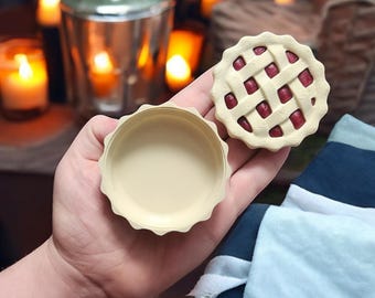 Cute Cherry Pie Container | 3D Printed Box | Candy Holder | Jewelry Storage | Cough Drops Organizer | Pie Decor