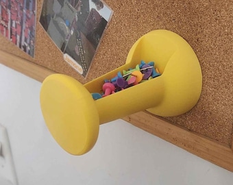 Creative Pushpin Storage | Push Pin Box | 3D Printed Organizer | Teacher Gift | Thumb Tack Holder | Classroom Decor