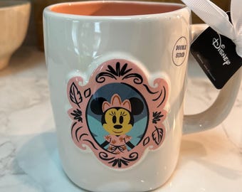 Taza Rae Dunn x Disney Minnie Mouse HAPPY HAUNTING de 18 oz (Nuevo Testamento)