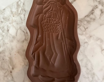 Longaberger Keramik 1993 Plätzchenform St Nick Old World Santa Korb Weihnachten