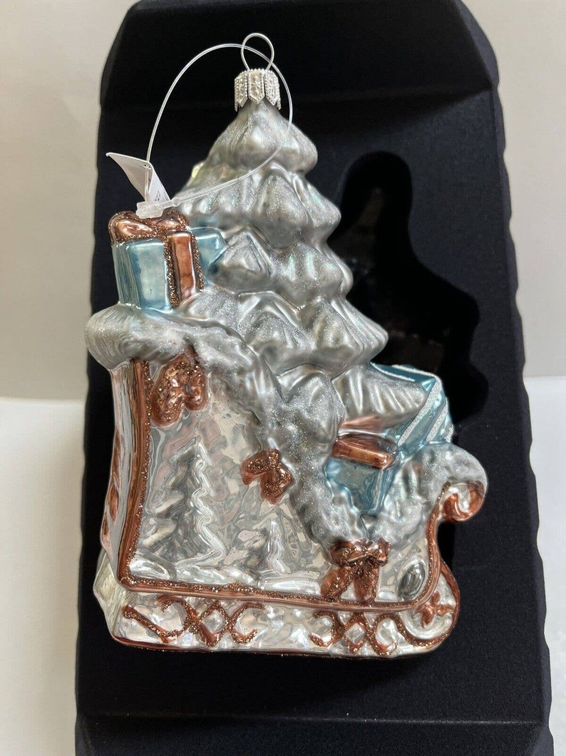 Trimsetter Dillards Ornament Sleigh Owl Silver New in Box Etsy