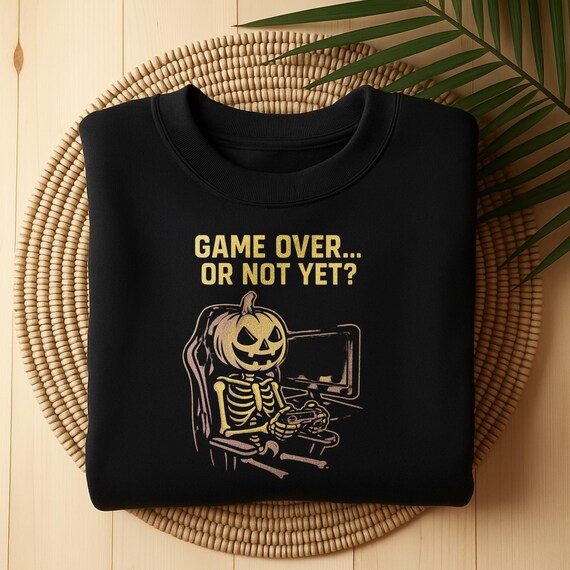 Comfort Colors Shirts – Game Over Or Not Yet Fun Halloween Shirts
