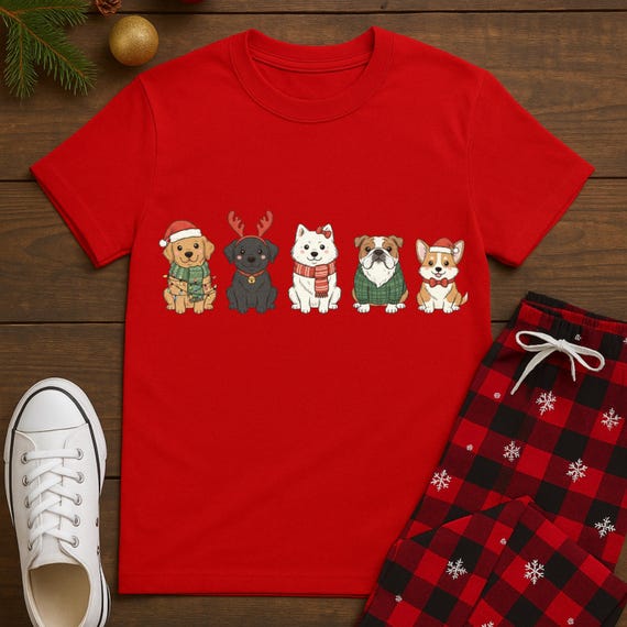 Holiday Sausage Dog Shirt Dachshund Christmas Dogs T-Shirt Cozy Dog Owner Gift Graphic Tee