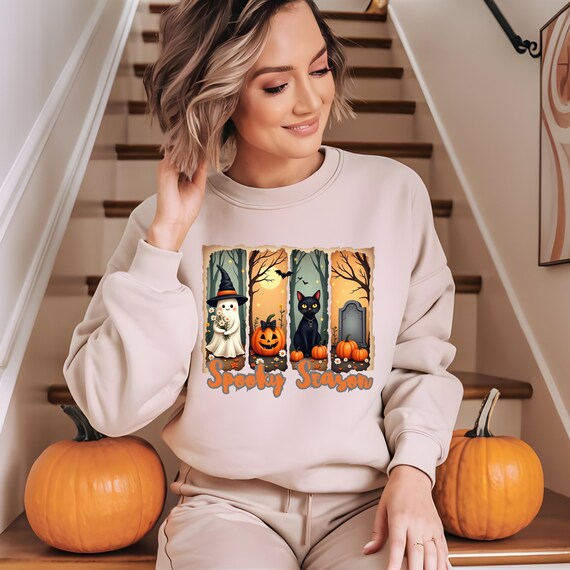 Retro Spooky Season T-Shirt – Comfort Colors Shirts