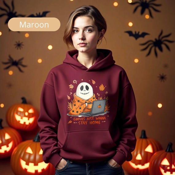 Ghouls Just Wanna Stay Home Halloween Tee