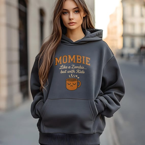 Mombie Embroidered Halloween Sweatshirt