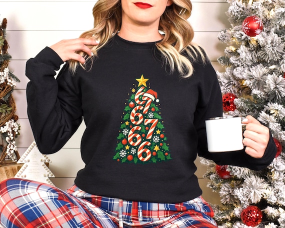 Funny Trendy Christmas Tree Sweatshirt, Tee & Hoodie – Trendy Festive Streetwear Gift