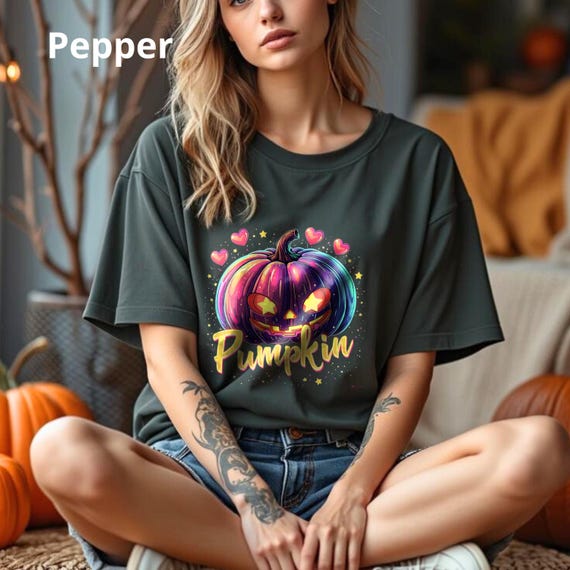 Pumpkin Comfort Colors T-shirt Halloween – Pumpkin Face Hoodie