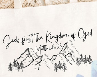 Seek first the kingdom of God SVG * Matthew 6:33 Bible verse Digital Designs * Christian cut file perfect for Cricut and Silhouette