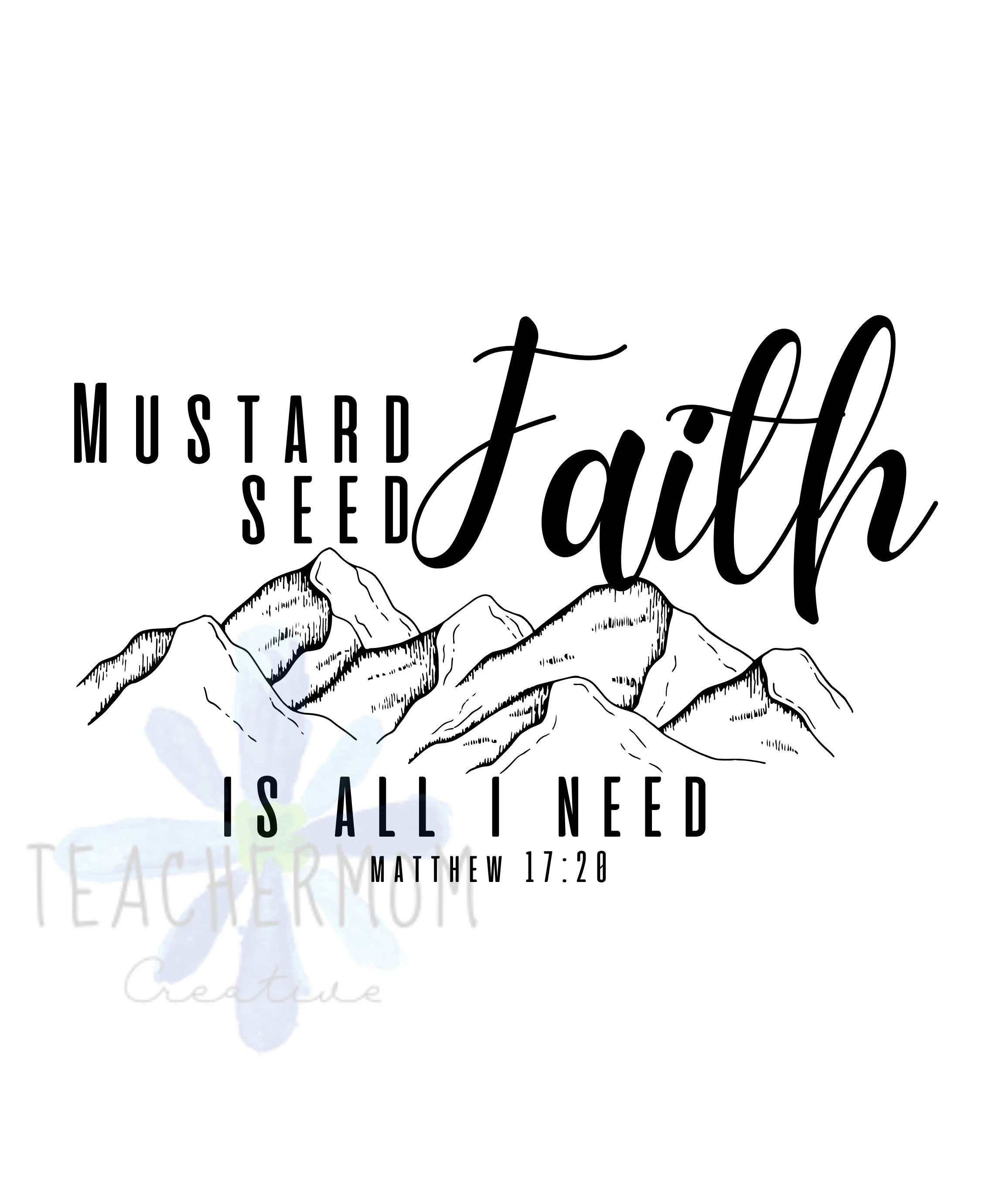 Mustard Seed Faith Clipart
