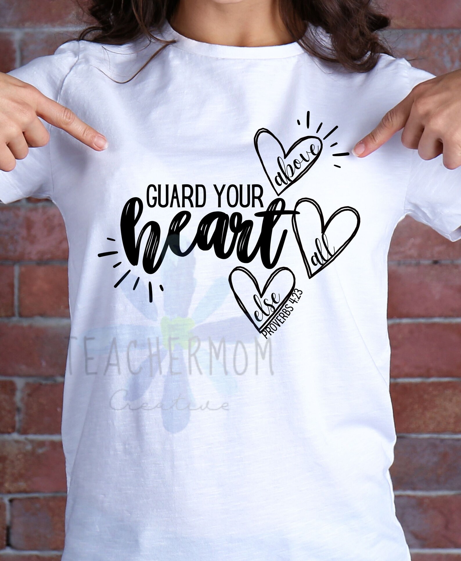 Guard Your Heart SVG Scripture Digital Design Proverbs 4:23 Bible Verse ...