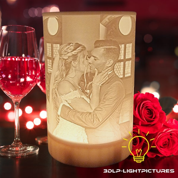 3D Teelicht mit Timer zum Valentinstag - Valentinstags Geschenk - Valentinstaggeschenk für Sie/Ihn