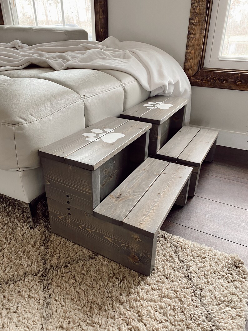 Pet Steps Customized Wooden Step Stool for Dogs Personalized Etsy