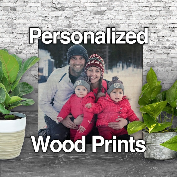 Personalized Wood Wall Art Print Made in USA Personalized Etsy