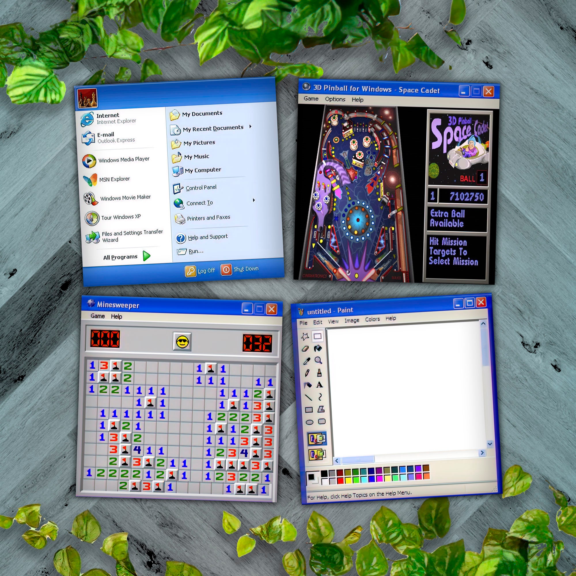 Windows XP Ceramic Coasters Webcore Drink Coasters 4.25 X 4.25.