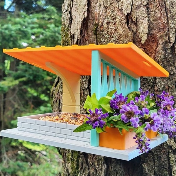 Bird feeder « Mid Century Modern V1 »