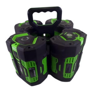 EGO 56V Battery Carrier Caddy for 4 Batteries | Fits All EGO ARC Lithium | Glove-Ready Handle | Black or Green