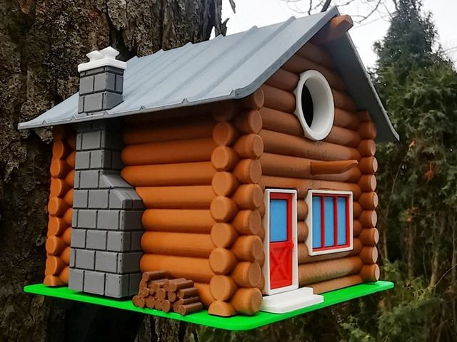 Birdhouse Log Cabin Etsy Canada