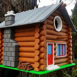 Log Cabin Birdhouse – Rustic Charm Meets Modern Durability
