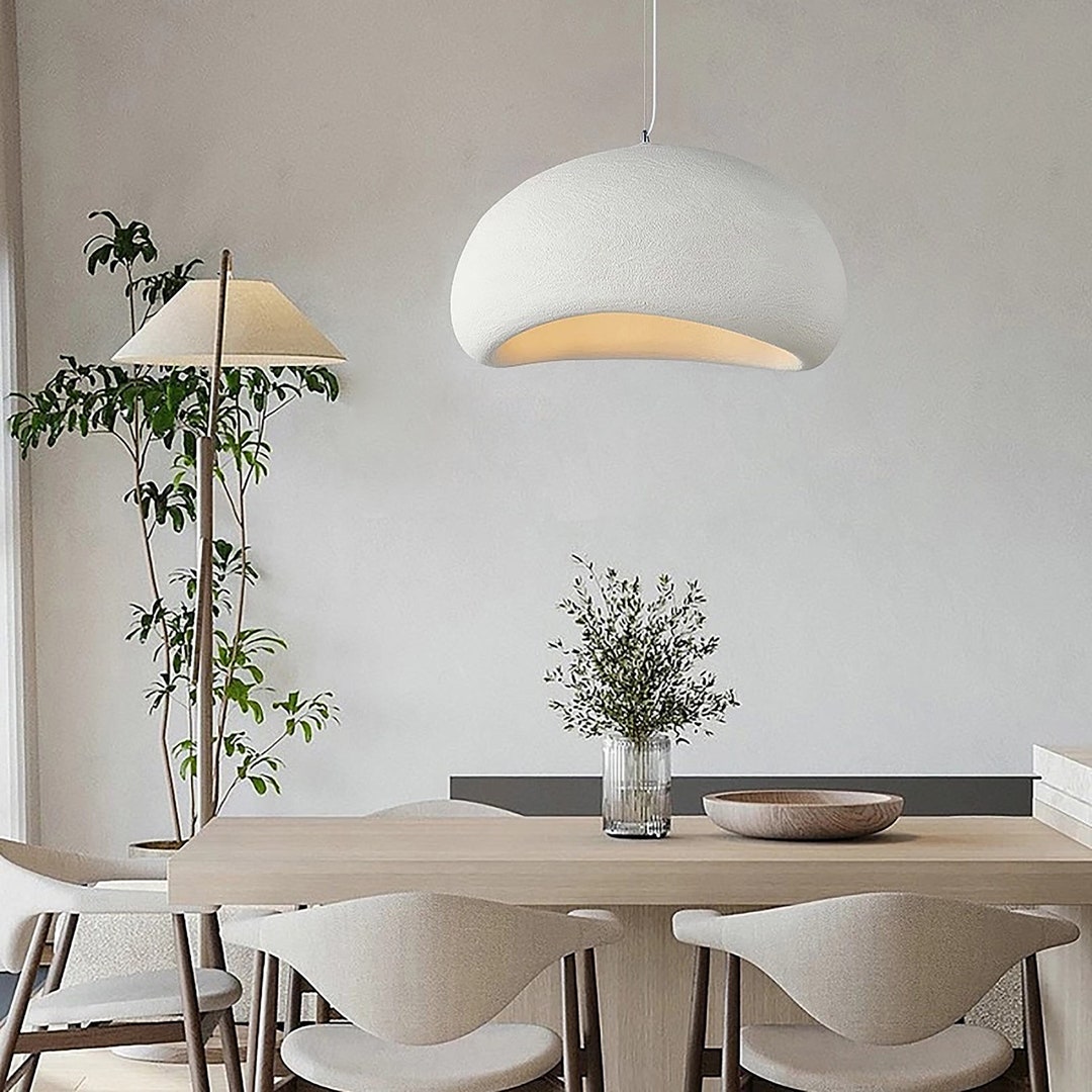 Lámpara japonesa WabiSabi Lámpara minimalista moderna Luz de Etsy España