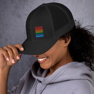 Casquette droite Rainbow Trucker