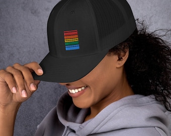 Straight Rainbow Trucker Cap